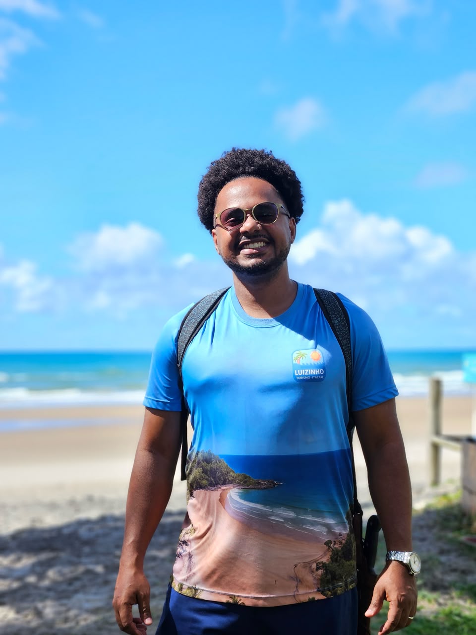 Luiz Carlos, o Luizinho, guia de turismo em Itacaré